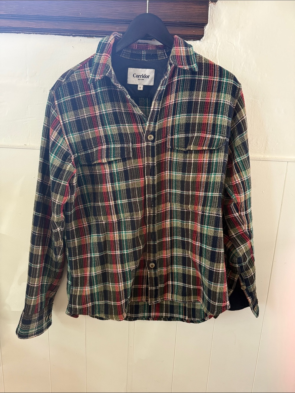 Corridor Men's 100% Cotton Long Sleeve Button Down Shirt